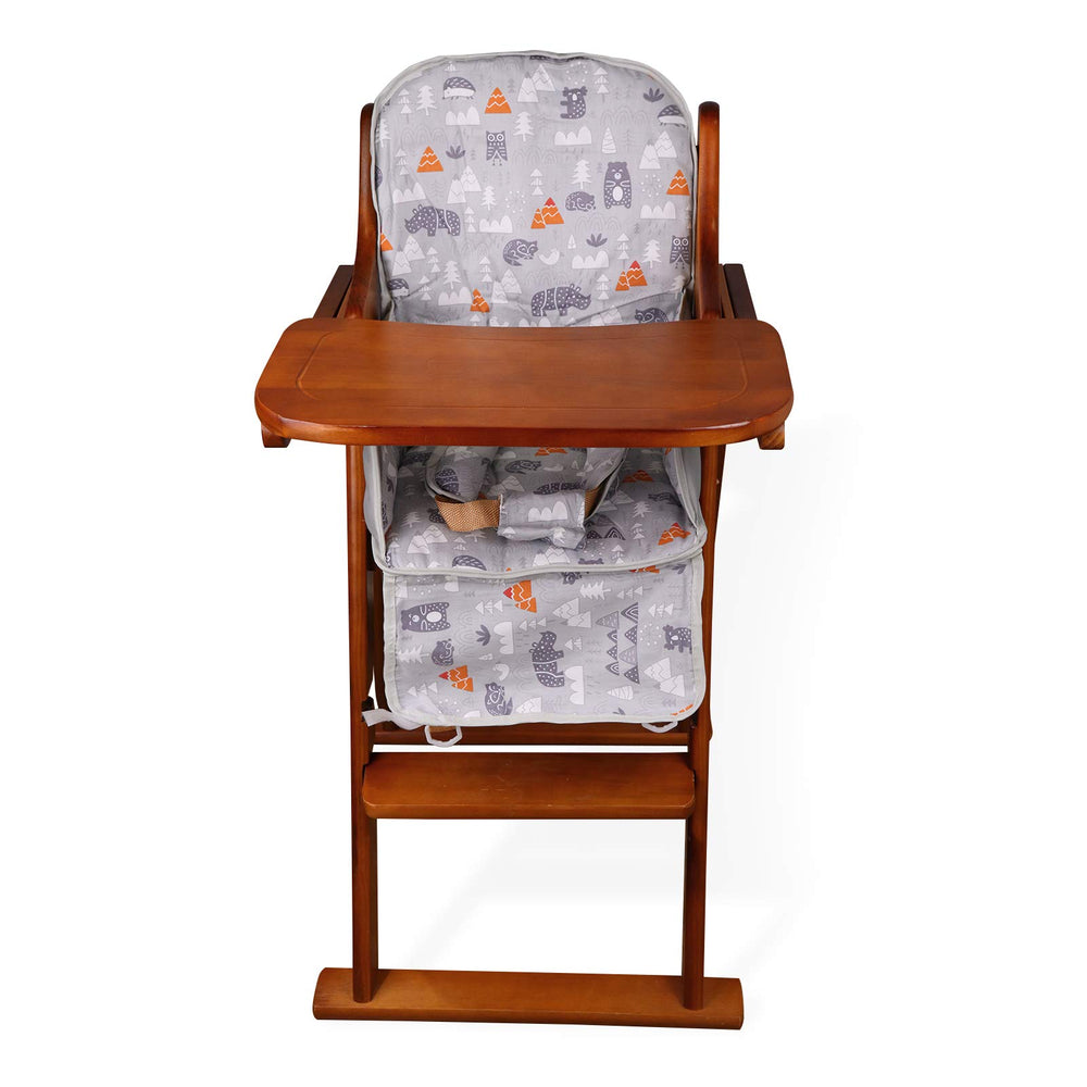 Kocpudu high chair pad dimensions show backrest 39 cm.