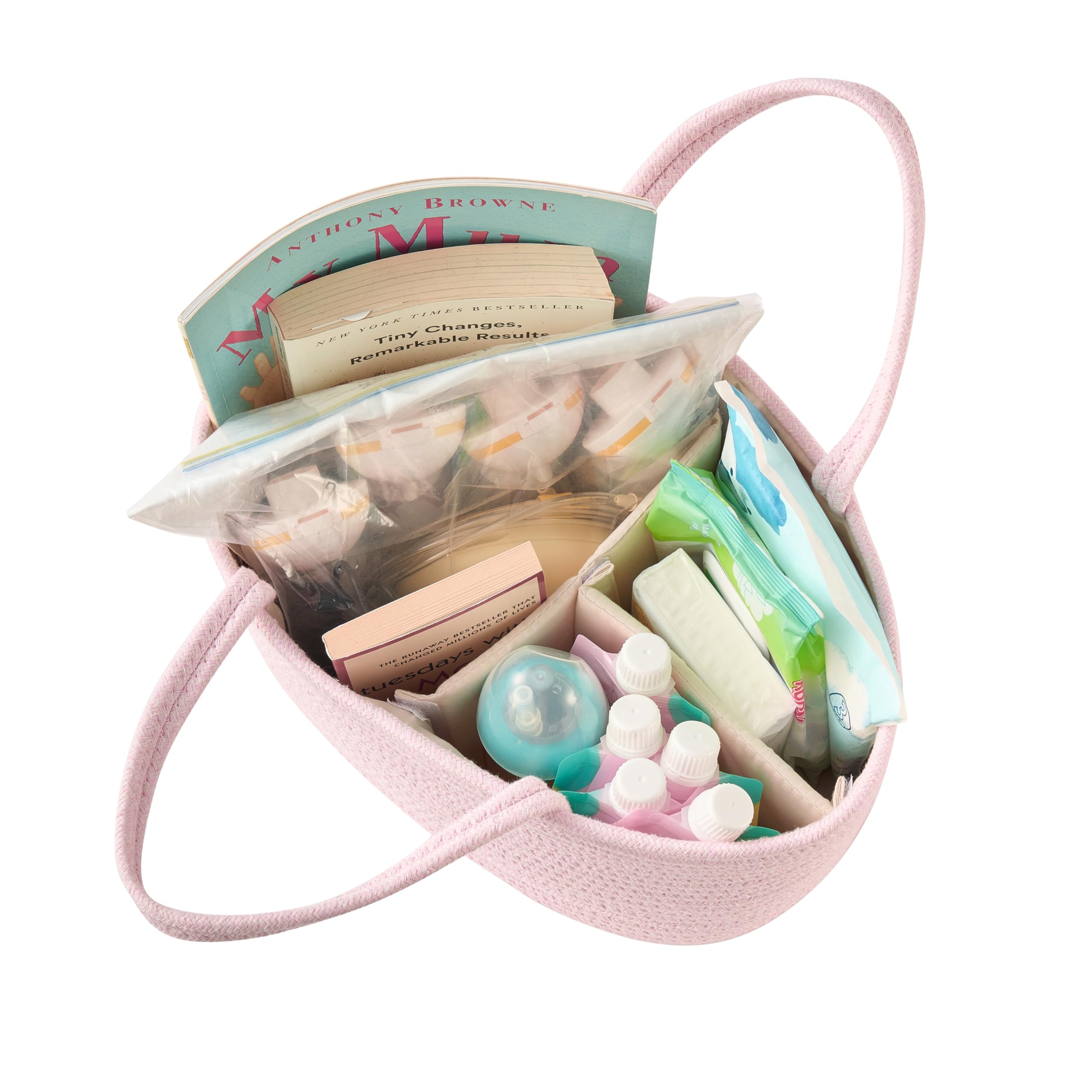 Kodomoore diaper caddy makes a thoughtful gift-ready baby shower option