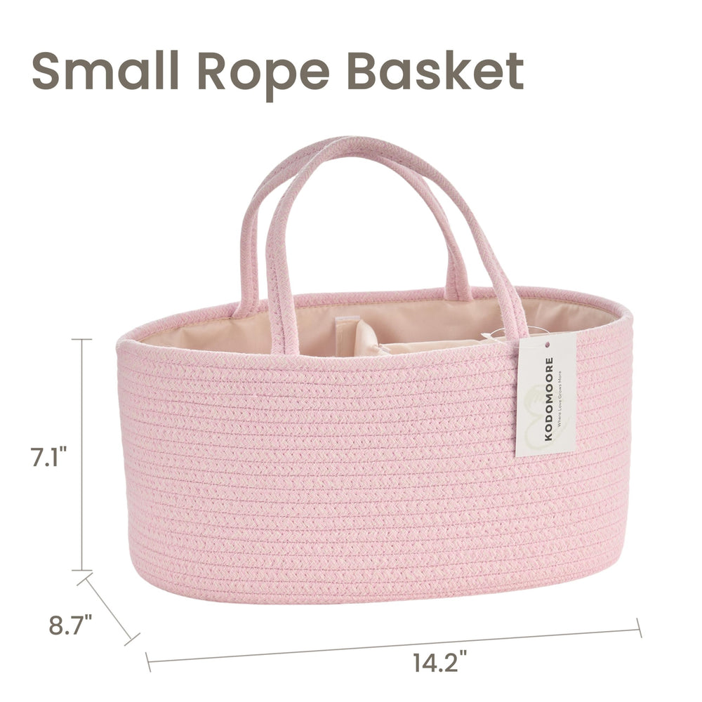 Kodomoore diaper caddy light-pink texture hints premium quality