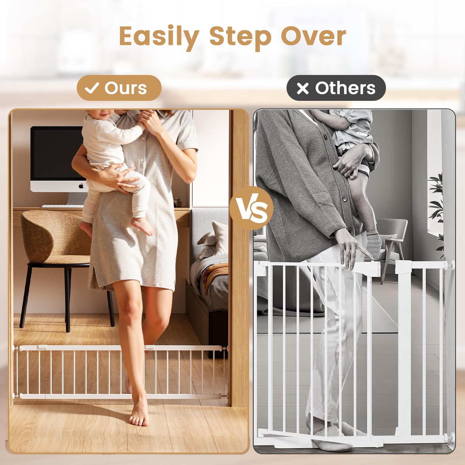 KODYRU short dog gate deployed in a doorway for small-pet containment.
