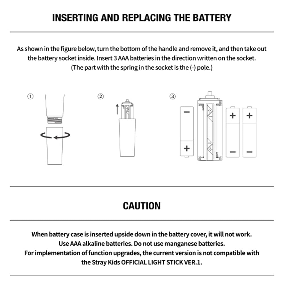 KOFISA Stray Kids Lightstick Ver 2 color sync with app display.