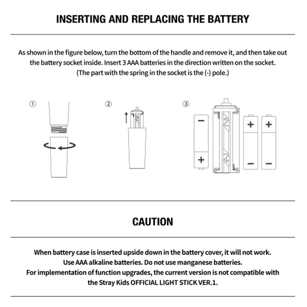 KOFISA Stray Kids Lightstick Ver 2 color sync with app display.