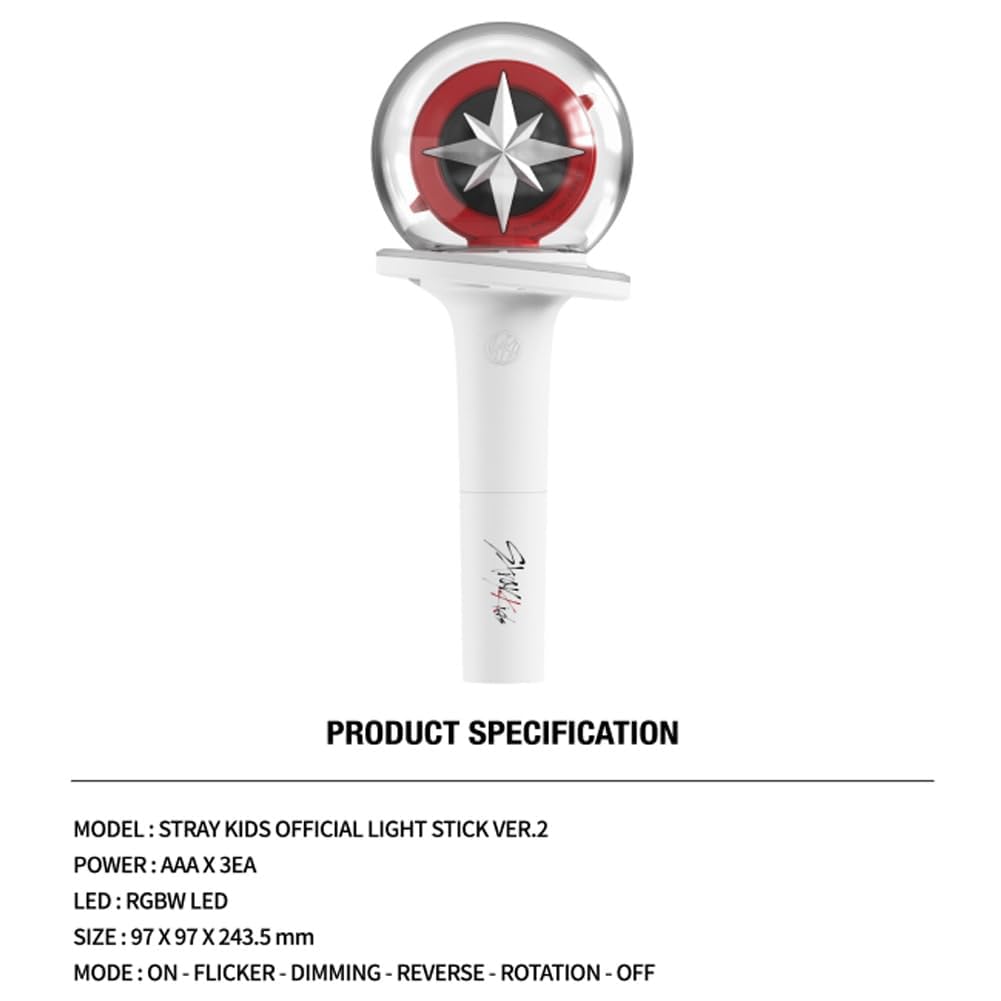 KOFISA Stray Kids Lightstick Ver 2 warranty card showing support.