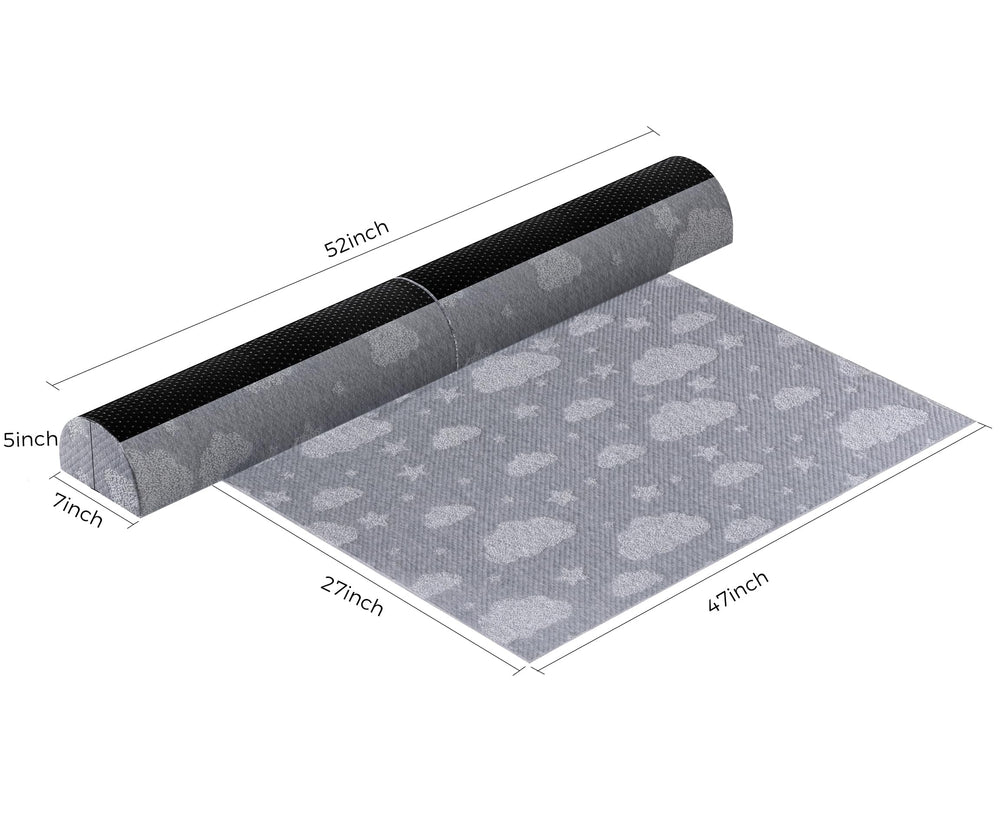 Kohentact bed rail bumpers foldable travel case demonstrates portability