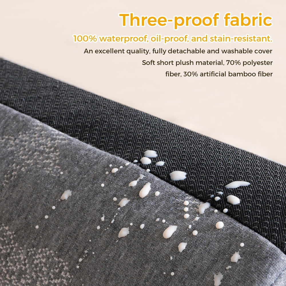 Kohentact waterproof-cover protects foam from spills, making cleanup easy