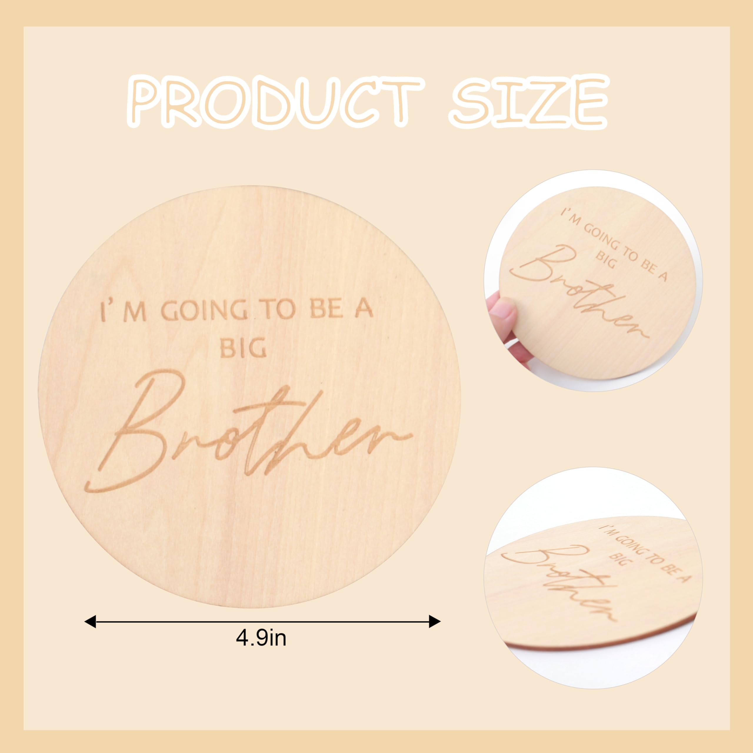 KOJIN laser-engraved baby card acts as a timeless nursery decor and baby milestone prop