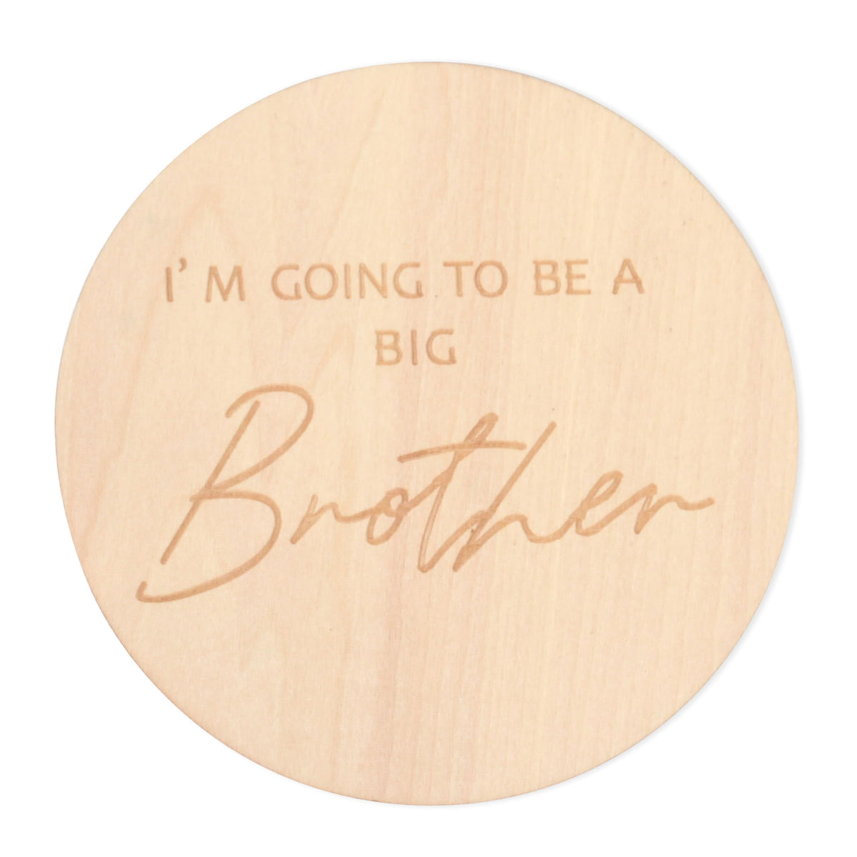 KOJIN personalized baby announcement plaque 4.9-inch disc for adorable newborn photo props and keepsakes