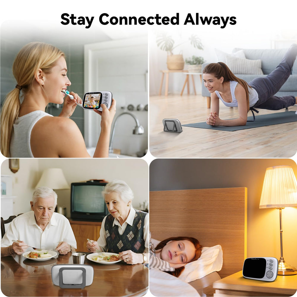Kokit baby monitor ips-screen displaying crisp parent-unit visuals