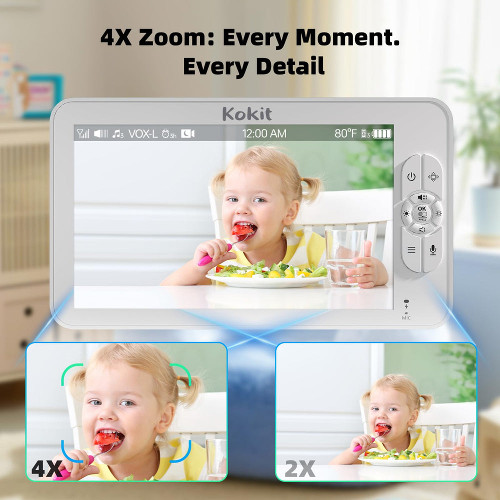 Kokit night vision with VOX mode saves battery while monitoring