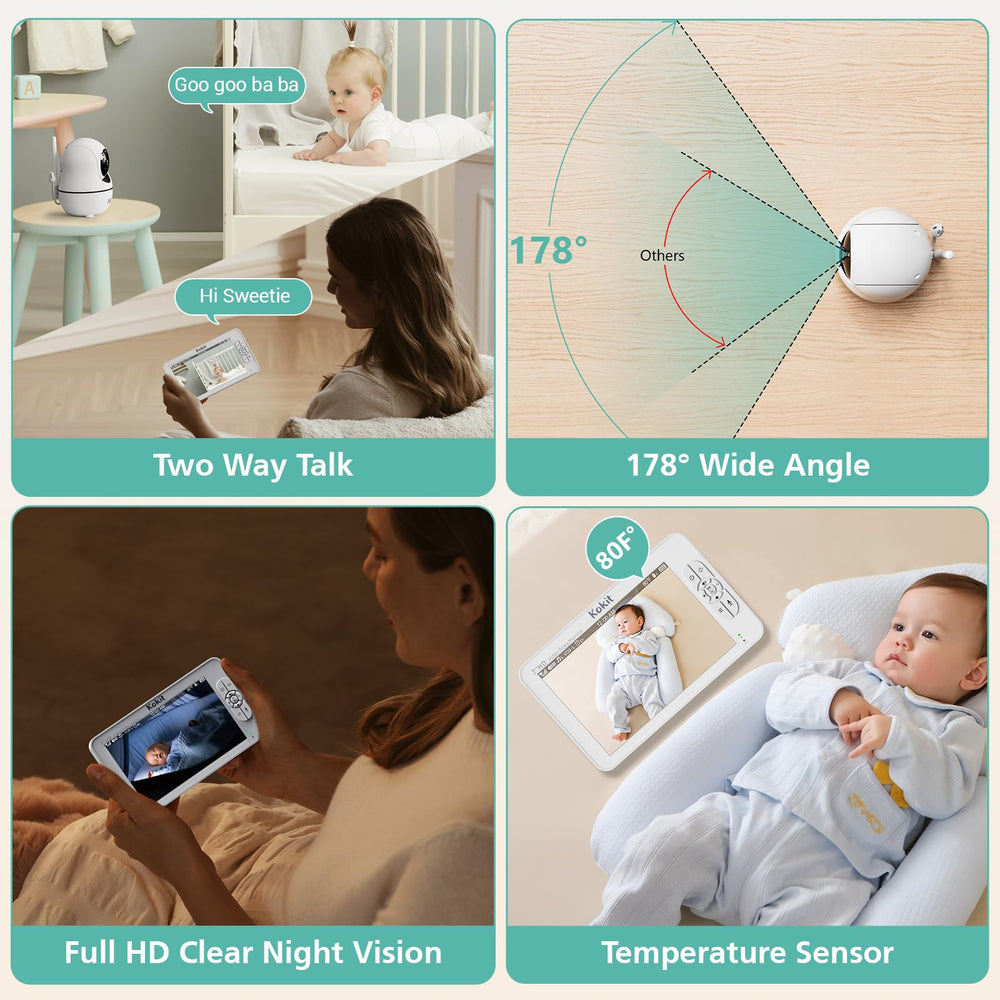 Kokit no WiFi setup highlights app-free monitoring.