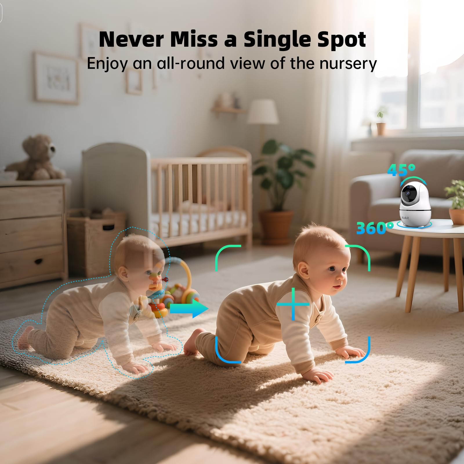 Kokit two way talk and lullabies soothe baby from another room