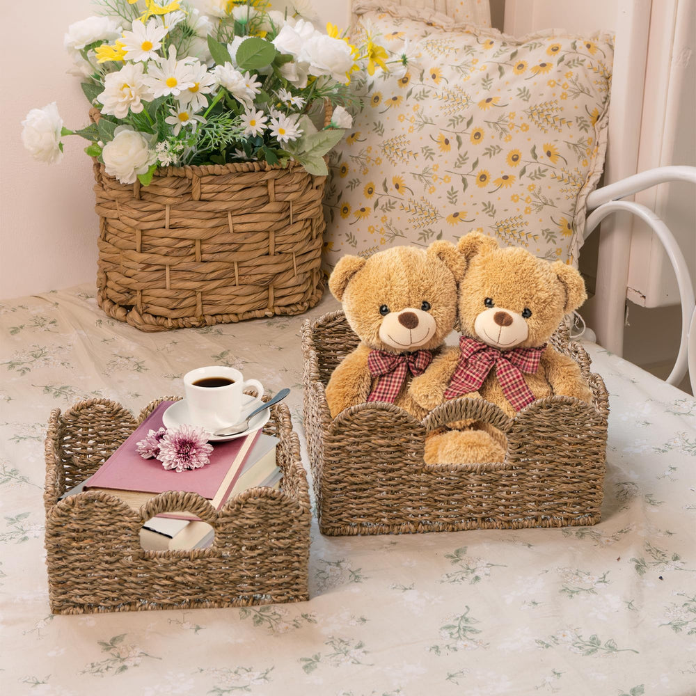KOKODO nursery organization with baskets for toys and skincare items