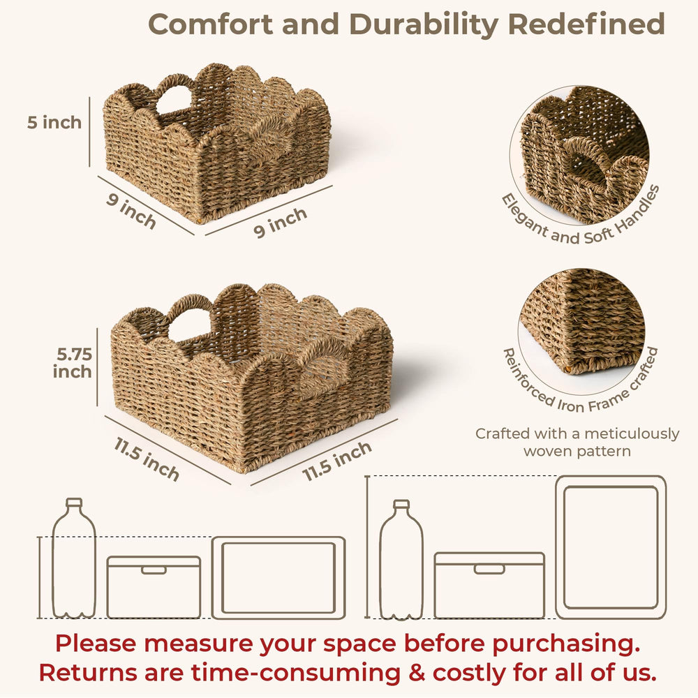 KOKODO set of two small baskets ideal for compact toy storage