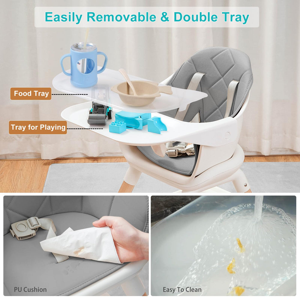 Komcot double trays detached for easy cleaning and versatility