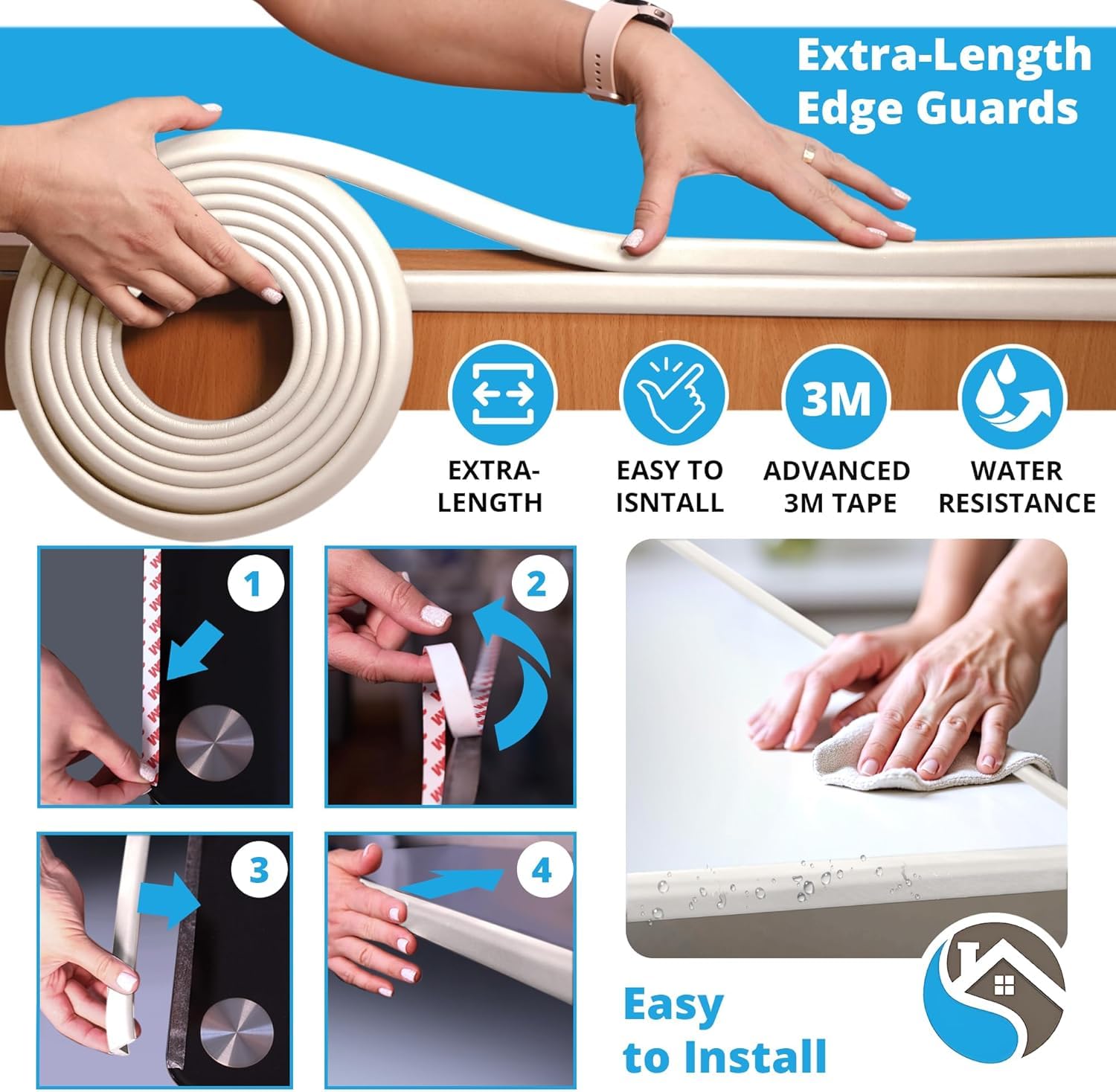 Komfortology discreet white furniture safety blends with decor