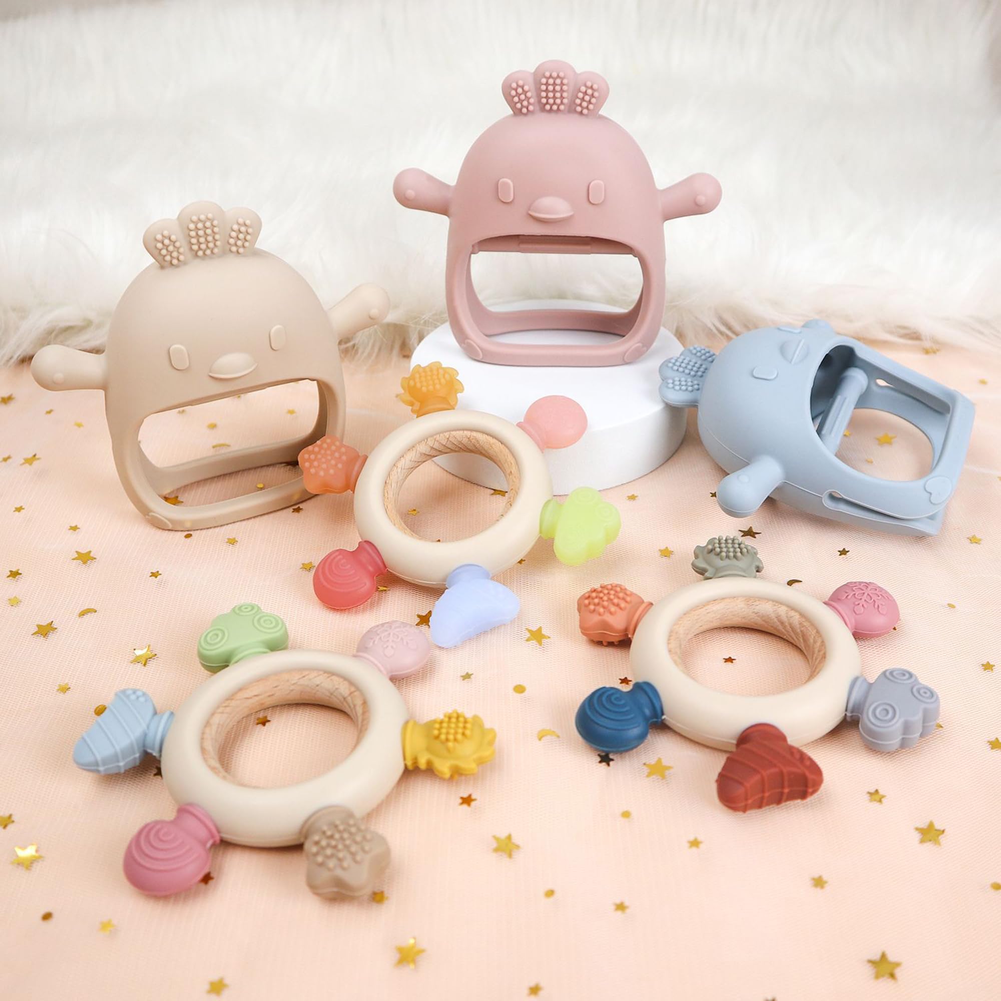 Komfy LilLove easy-clean-dishwasher-safe teether for quick cleaning