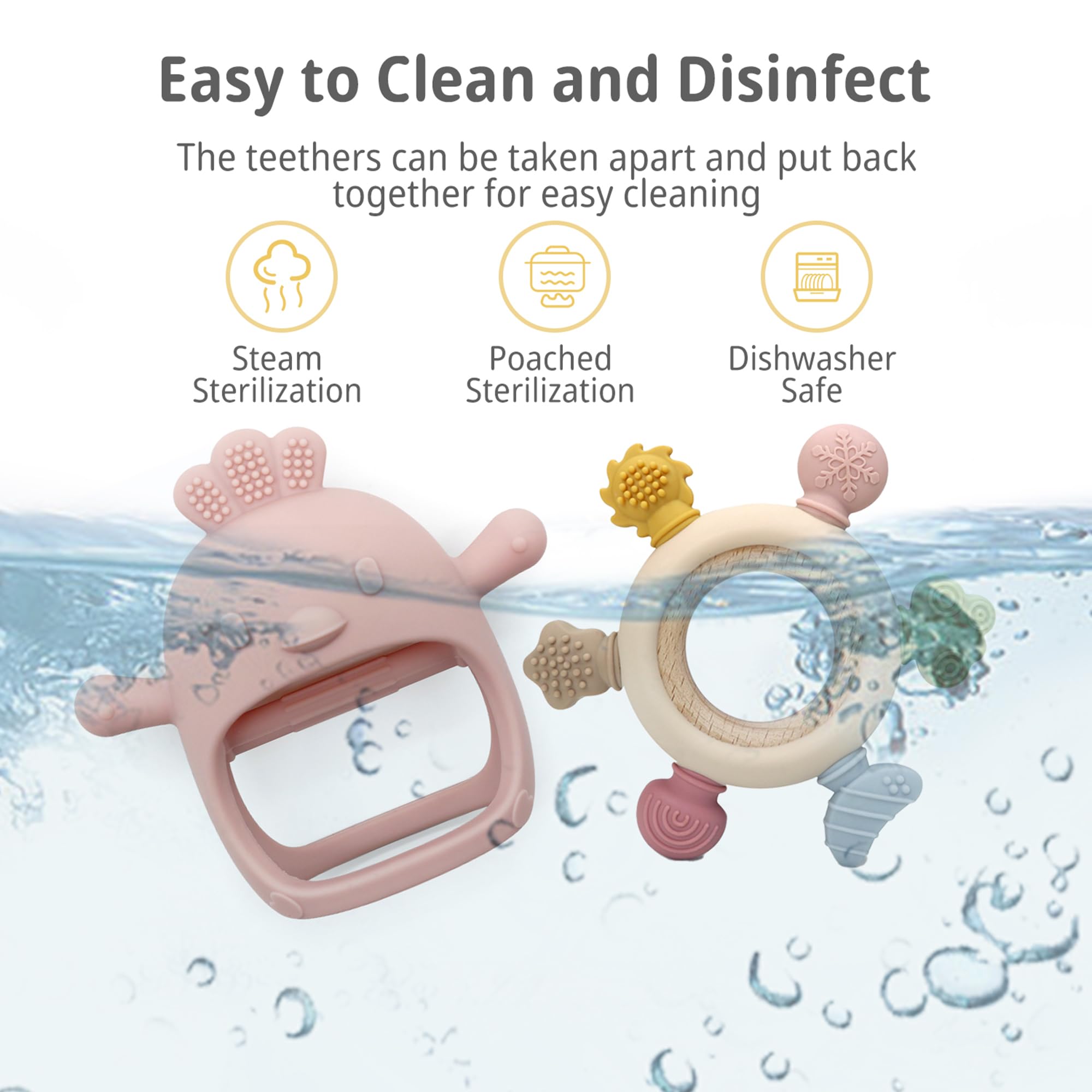 Komfy LilLove one-piece-design emphasizes seamless, safe teether