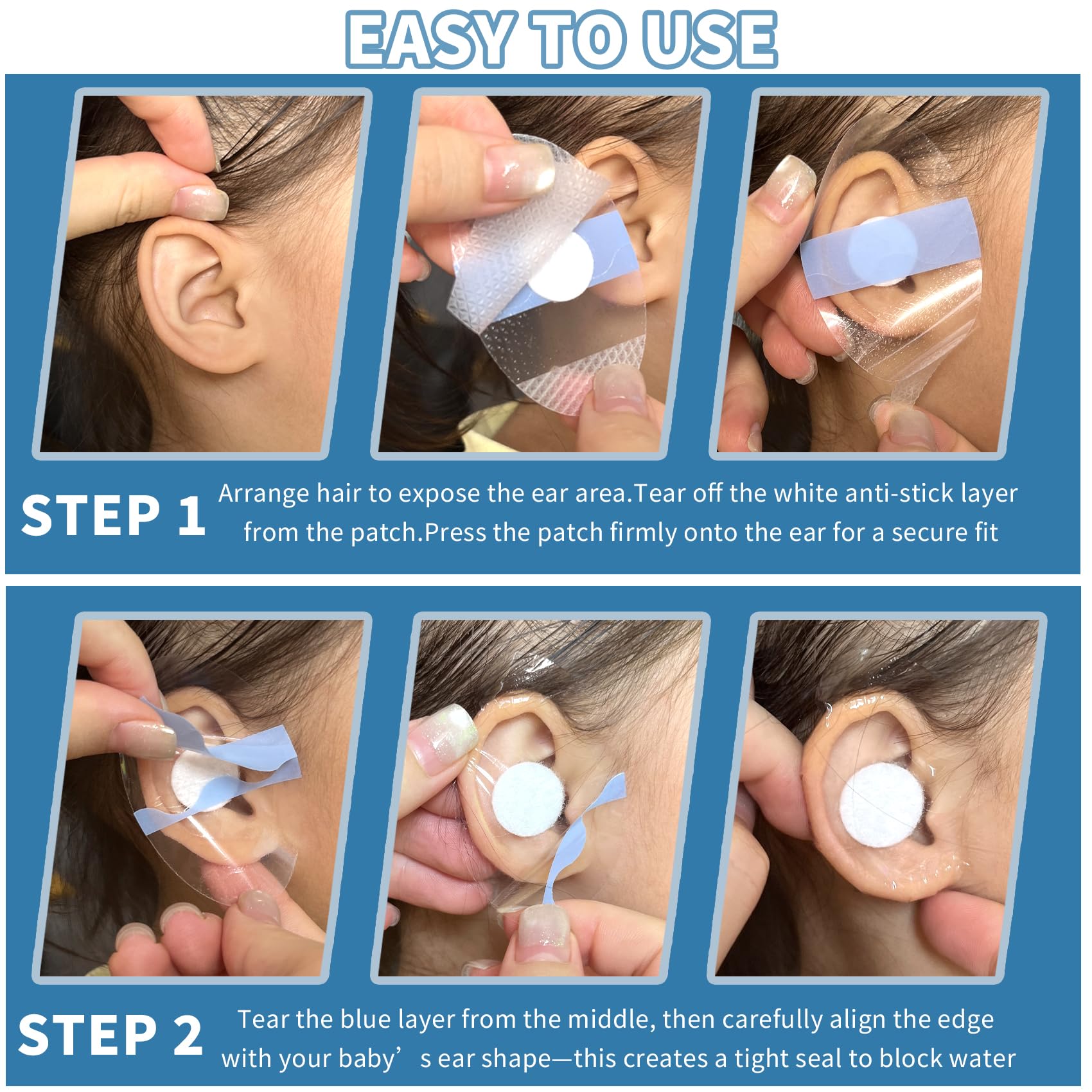 KOMIDK ear covers fitting the ear contour softly without skin irritation