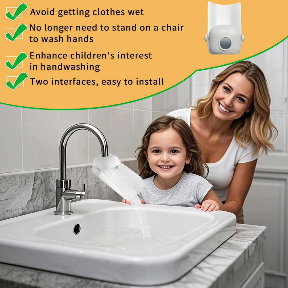 KOMIDK grey finish complements modern sinks while supporting child friendly handwashing
