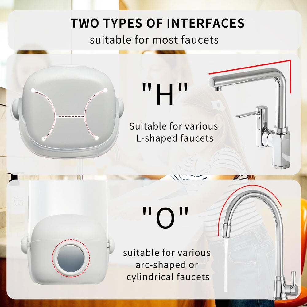 KOMIDK faucet extender reduces splashes during kitchen and bathroom tasks