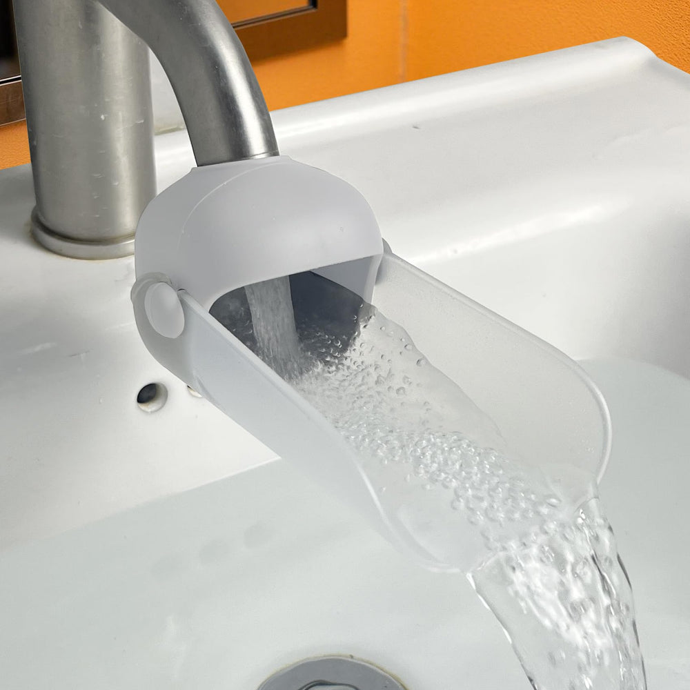 KOMIDK silicone PP material faucet extender feels soft and durable during daily use