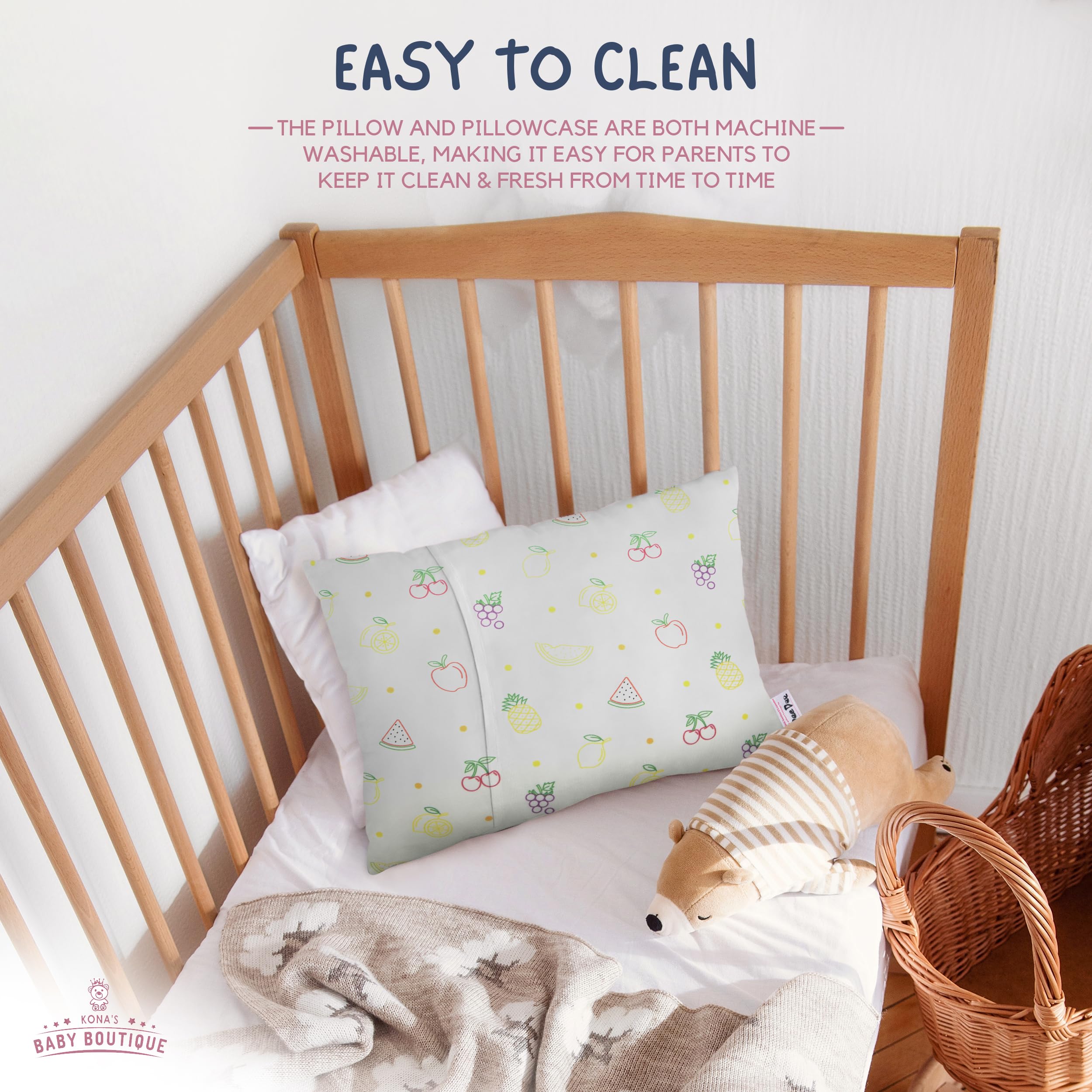 Kona's Baby Boutique cooling bamboo-viscose case helps regulate temperature.