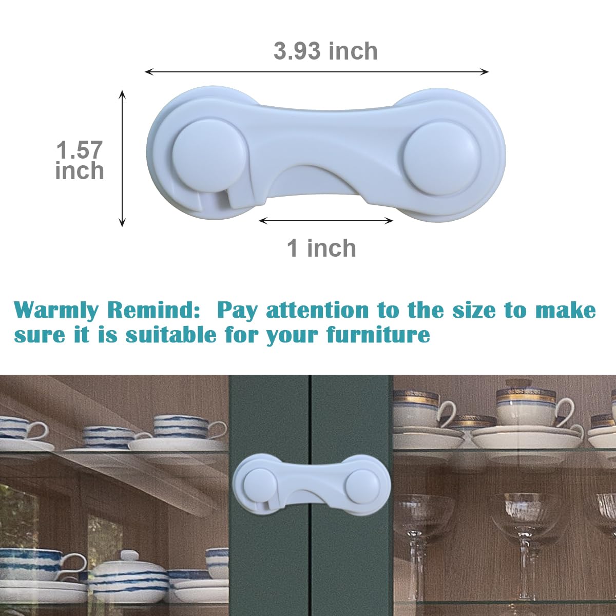 KongNai adhesive drawer lock installation shows easy no-drill setup.