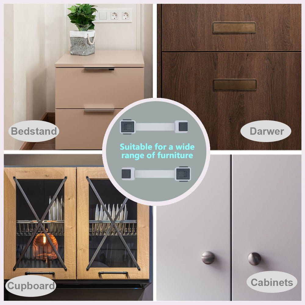 KongNai adhesive installation lock shows no-tools setup for quick safety
