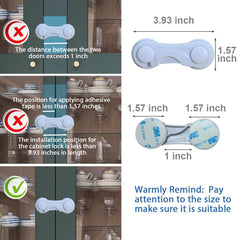 KongNai adhesive cabinet lock close-up illustrates tool-free installation ease.