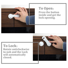 KongNai one-handed operation image highlights easy adult access while child safety remains.