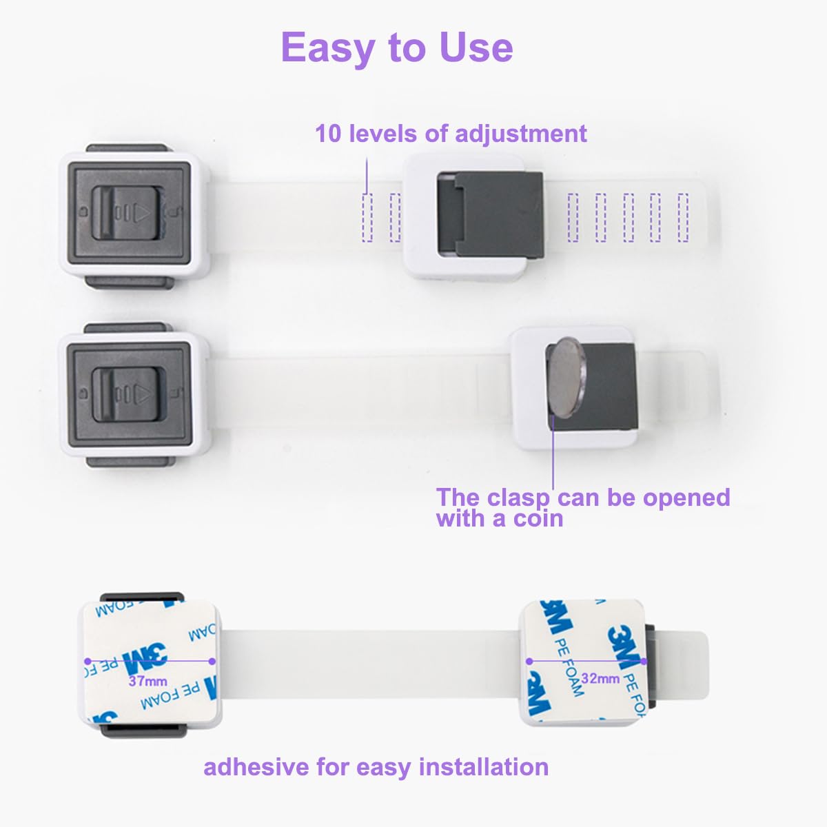 KongNai cabinet lock on drawer demonstrates easy one-handed opening and secure storage