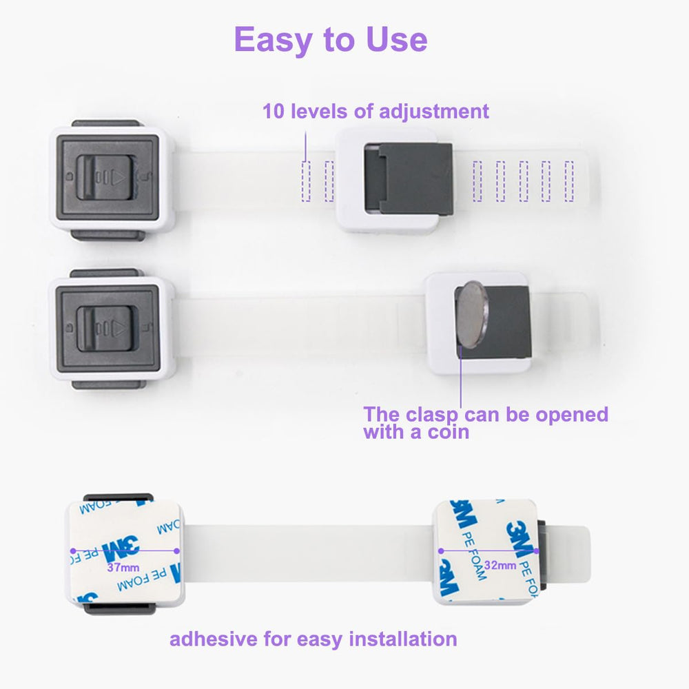KongNai cabinet lock on drawer demonstrates easy one-handed opening and secure storage