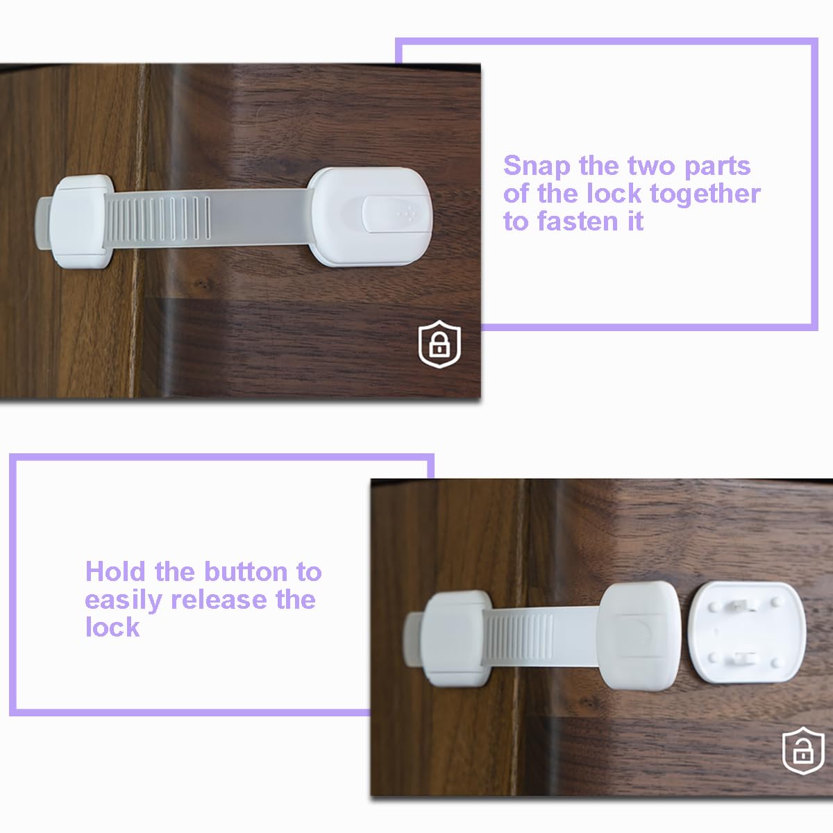 KongNai installation tape showing quick installation without tools for safe furniture.