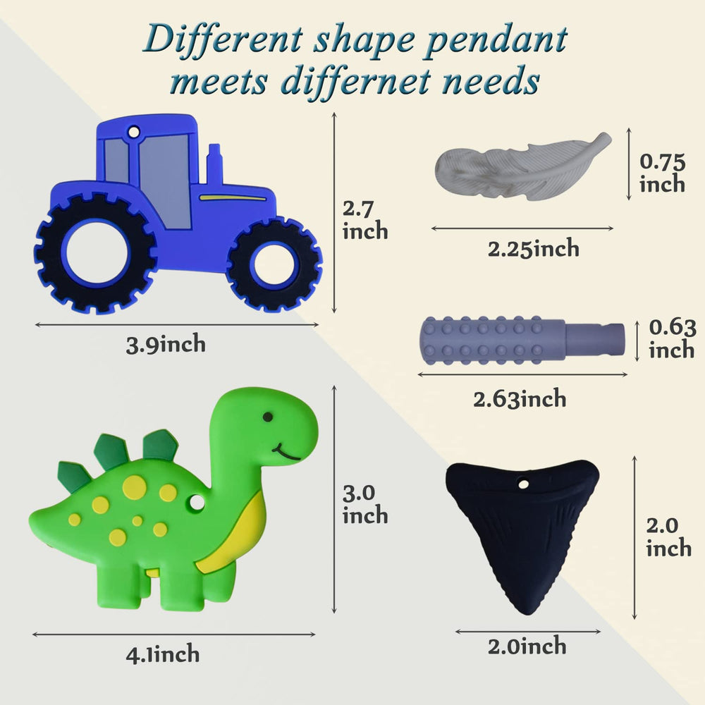 KongNai chew-necklace yellow mace pendant provides sensory engagement for kids.