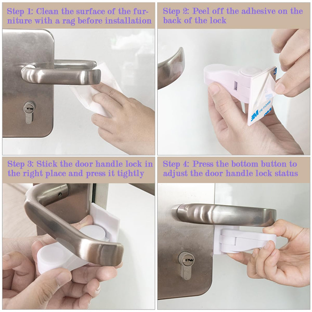 KongNai door lock mechanism in action illustrates simple locked/unlocked states.