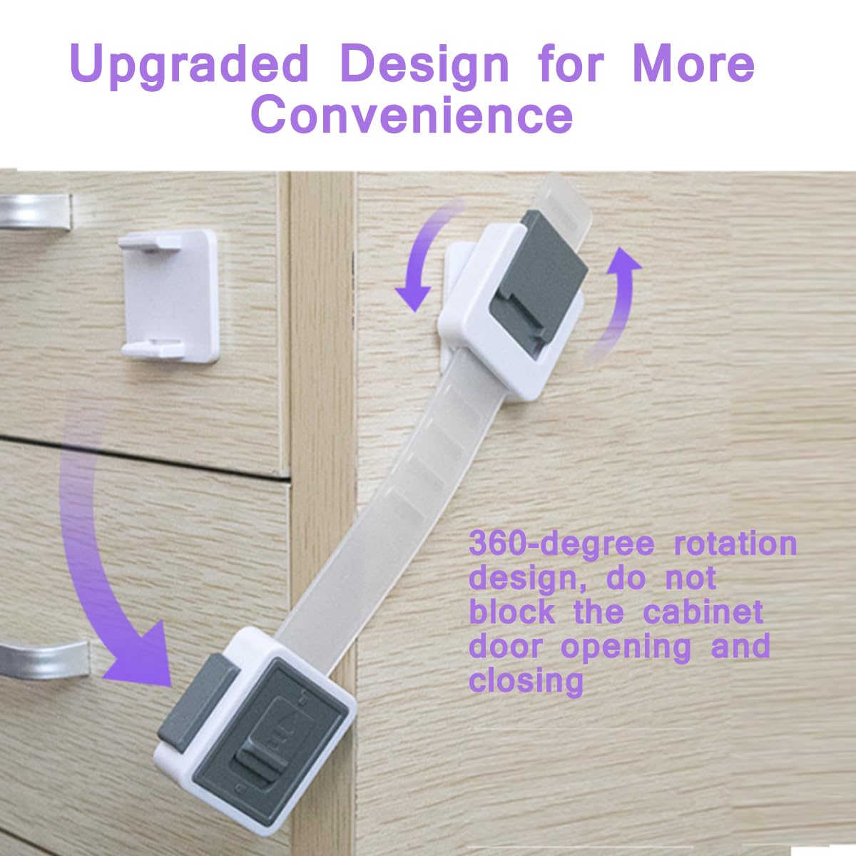 KongNai door lock on cabinet shows secure closure for kitchen and bathroom use