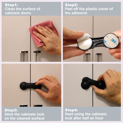 KongNai drawer and cupboard lock in-use shows effortless access control.
