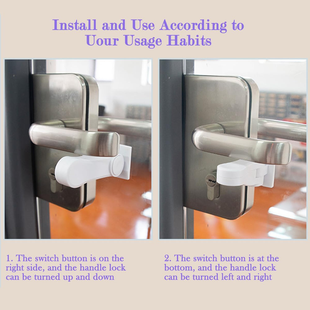 KongNai child-proof lever preventing little ones from entering pantry areas.