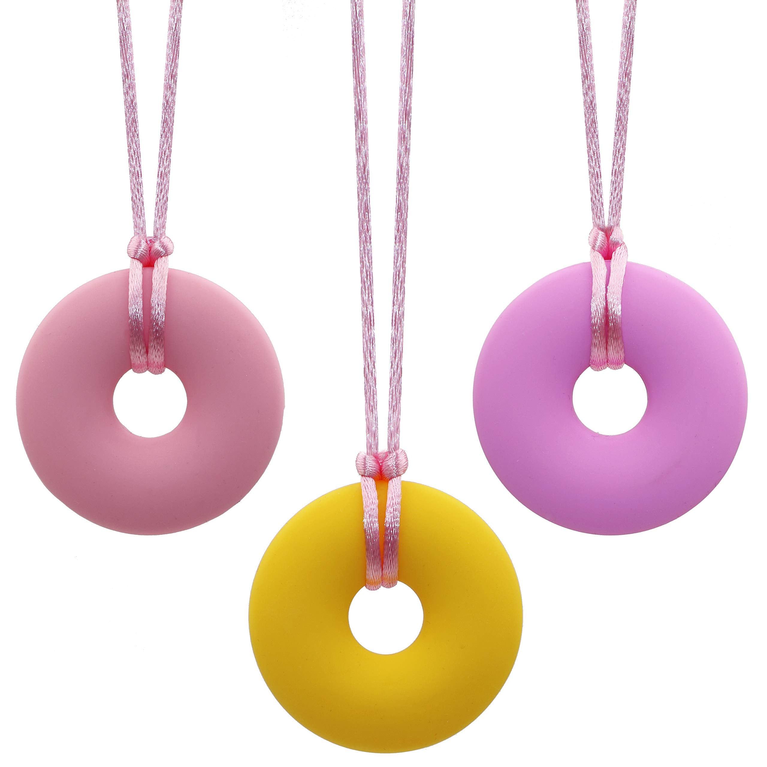 KongNai sensory chew necklace tractor theme offers soothing chewing on the go