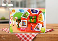 K’ONIJO Fun Maze Plate open view with five compartments for easy selection.