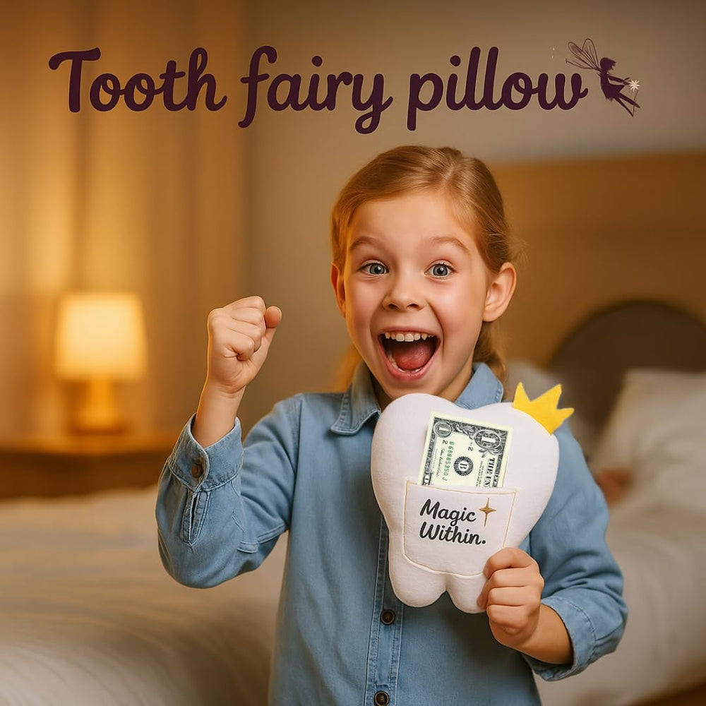 Konijo Tooth Fairy Stickers add playful flair to letters and photos