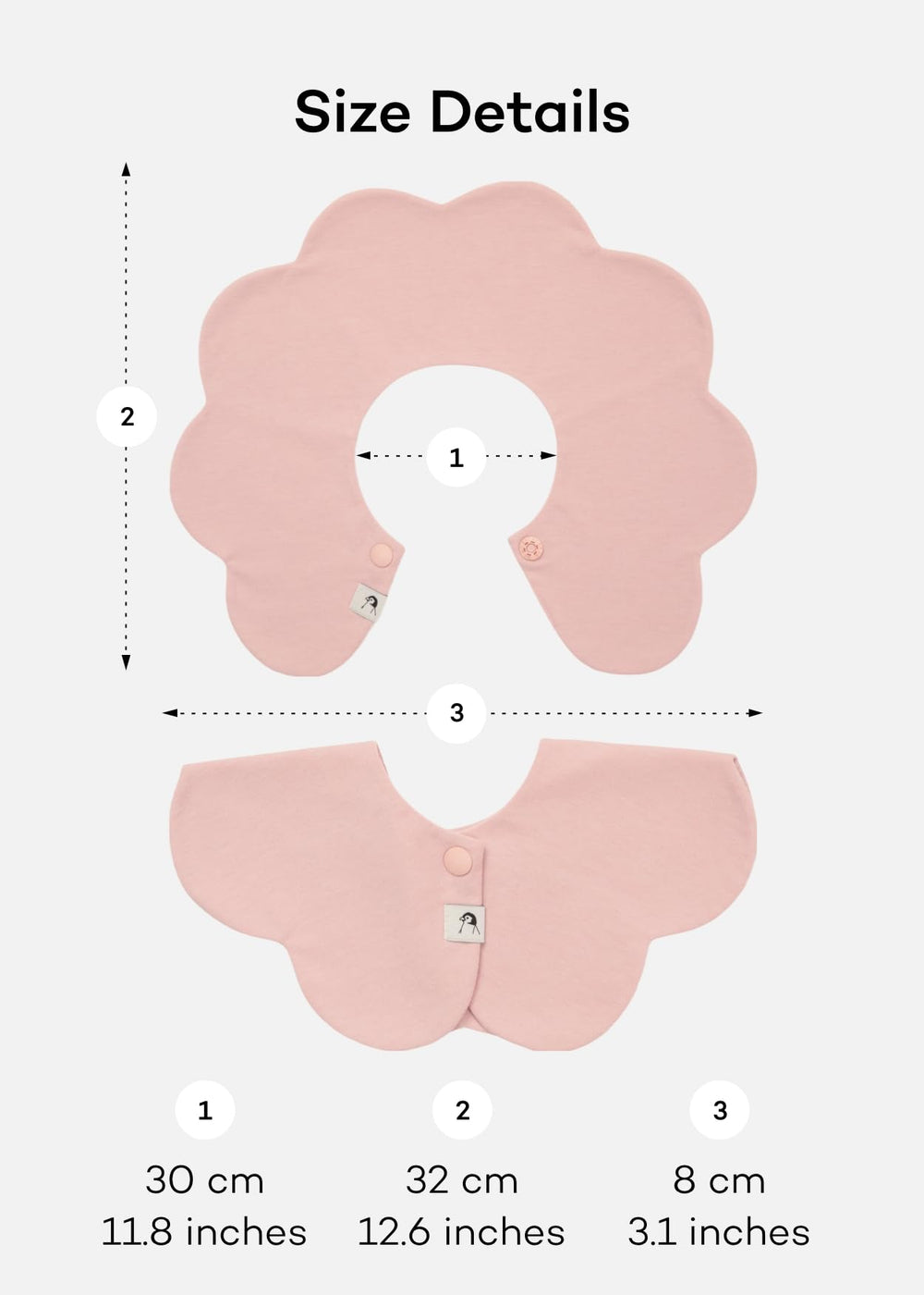 Konny Baby Bibs size 32x30 cm suitable for ages 0-36 months