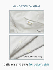 Konny Kids Bathrobe mint shows hang ring for easy air drying.