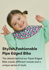 Konny Piped Edge Bib Reversible Design offers two wearing styles for quick changes.