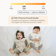 Konny Sleep Sack front embroidery keeps skin safe with non-contact design.