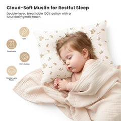 Konssy 13x18 pillowcase envelope closure for secure pillow during sleep