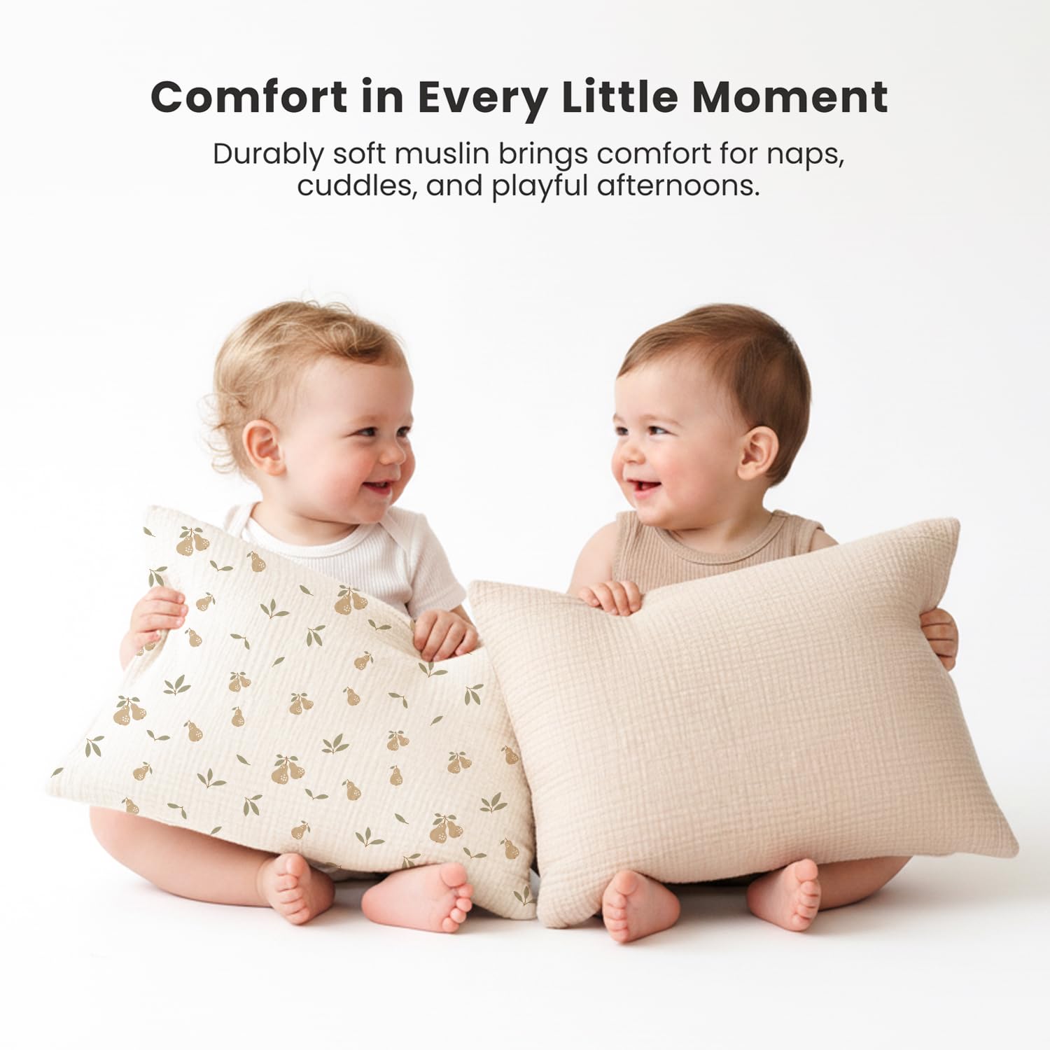 Konssy 13x18 pillowcase fits toddler pillows securely with closure