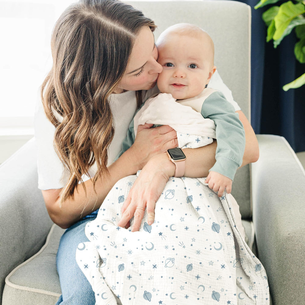 Konssy baby blanket back dotted fleece adds plush warmth