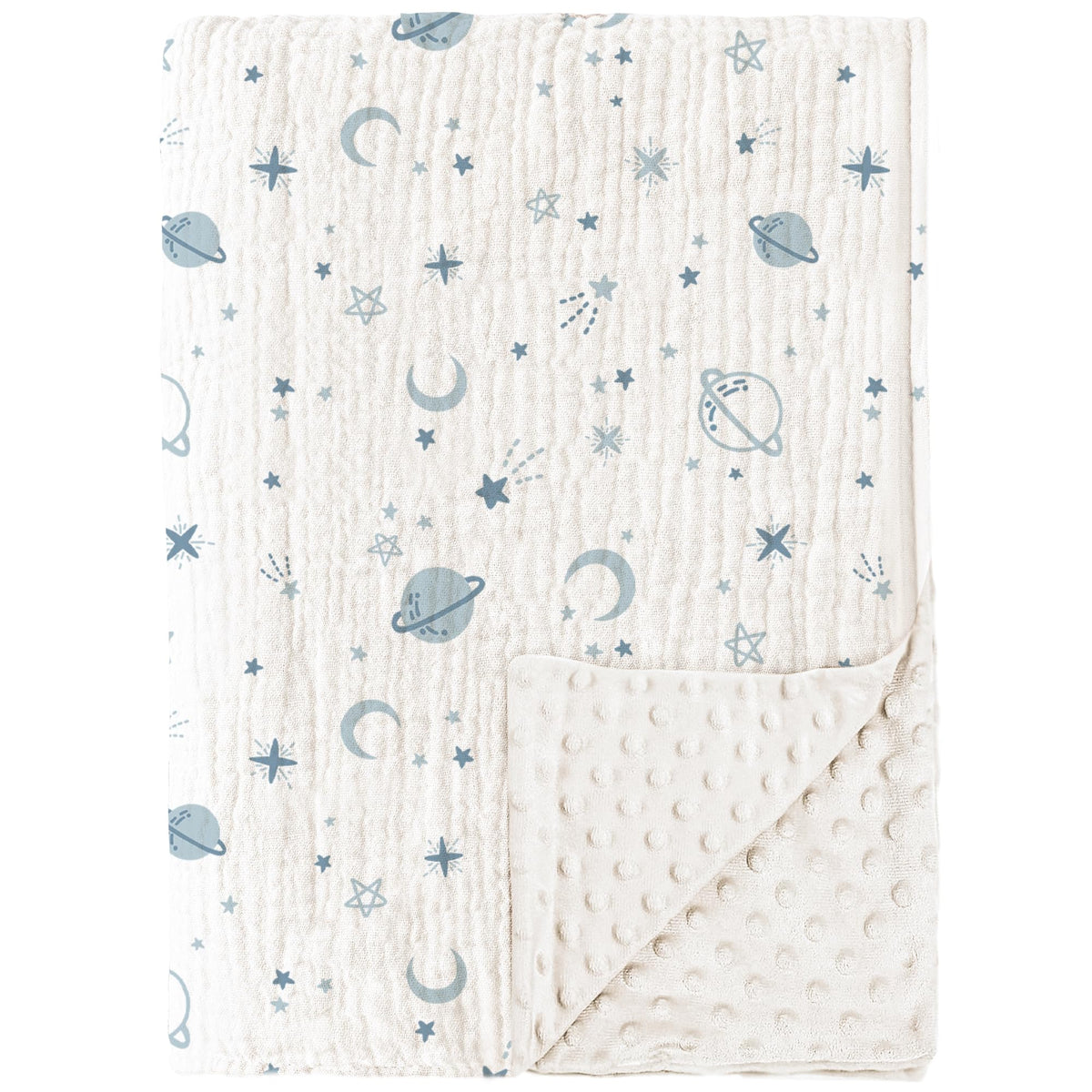 Konssy baby blanket front muslin cotton offers breathable softness