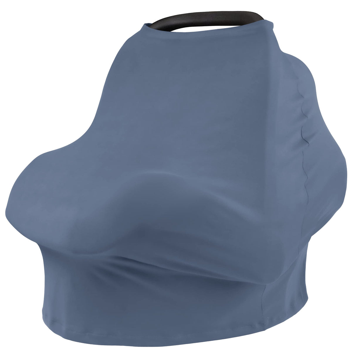 Konssy baby car seat cover canopy provides private feeding space in public.